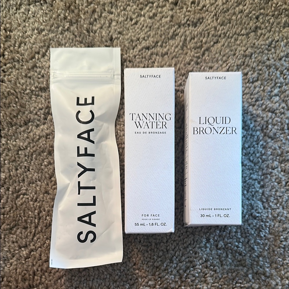 Saltyface Tanning Water and Liquid Bronzer Set